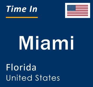 Current Time in Miami, Florida, United States.